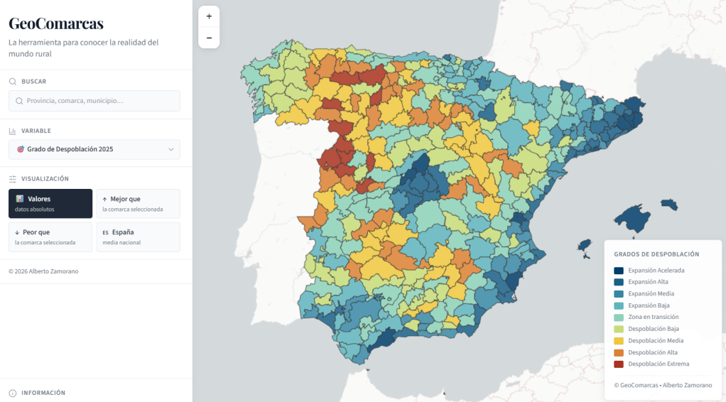 Cuatro de las diez comarcas más despobladas de España están en Salamanca, según&nbsp;GeoComarcas