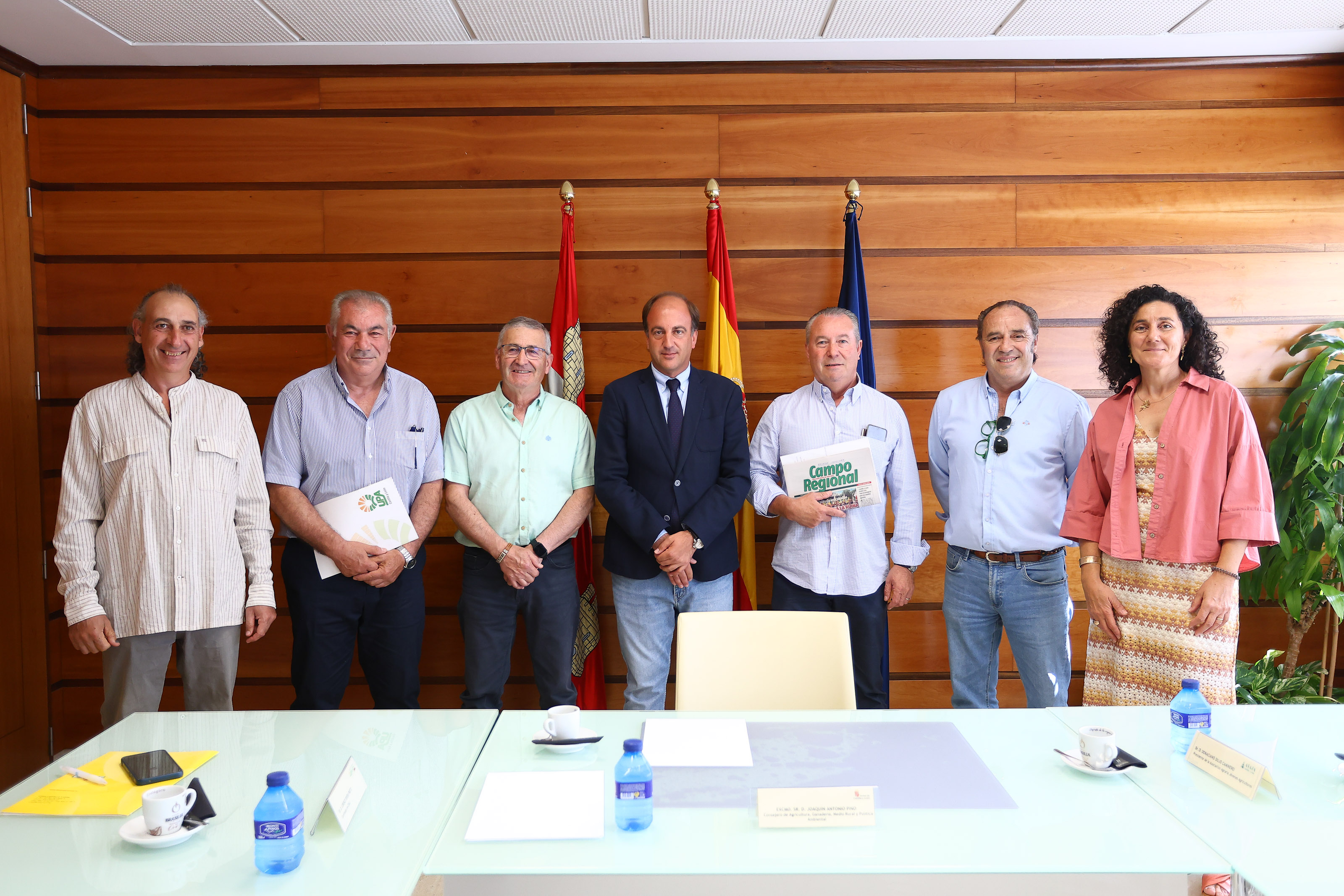 Joaquín Pino abre su mandato con una reunión con las organizaciones agrarias ante la crisis del cereal